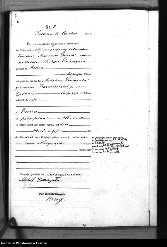 Obraz 11 z jednostki "[Księga urodzeń - miasto]"