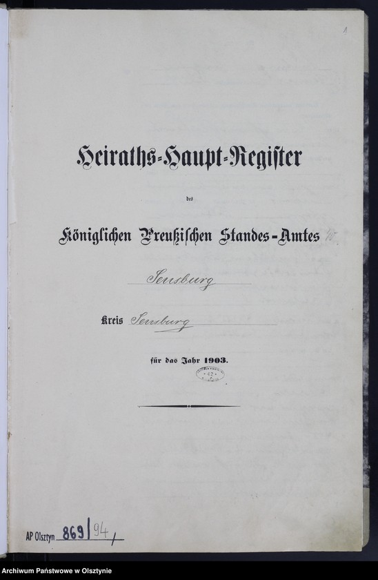 image.from.unit.number "Heiraths-Haupt-Register Nr 1 - 62"