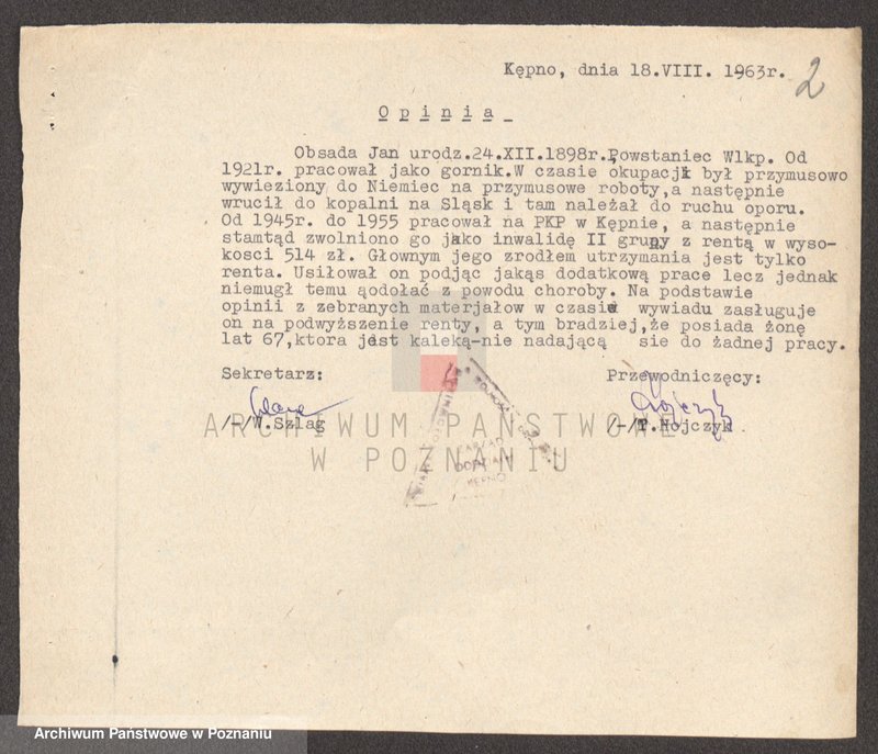 Obraz 20 z jednostki "Życiorysy powstańców wielkopolskich: O /Obsada Jan - Oźga Florian/."