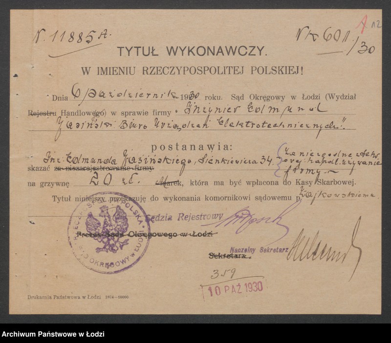 Obraz 14 z jednostki "Edmund Józef Jasiński- biuro urządzeń elektrotechnicznych"