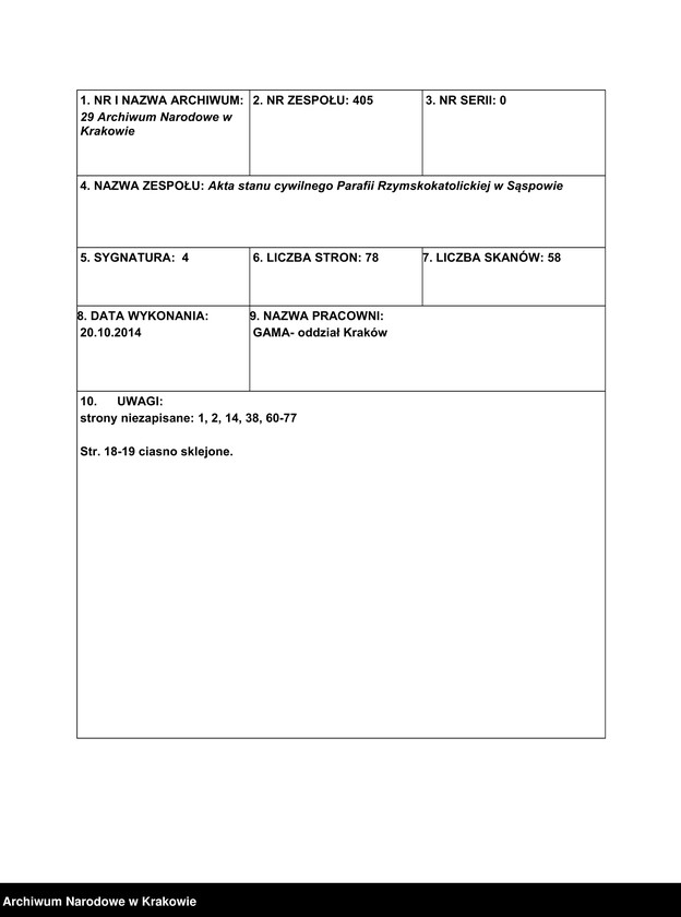 Obraz z jednostki "Duplikat aktów urodzeń, małżeństw i zgonów"