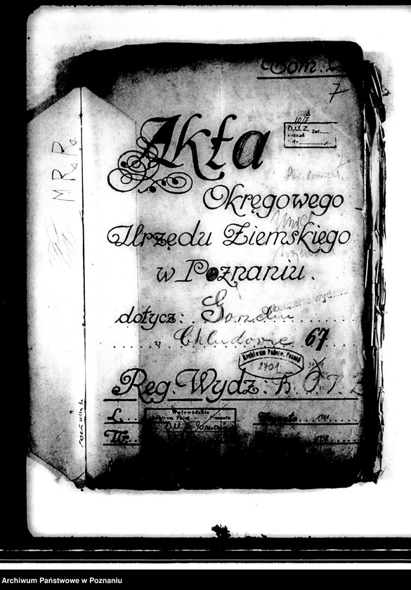 Obraz 4 z jednostki "Gorzelnie w powiecie poznańskiego nr 67 /akta dotyczące nieruchomości/"