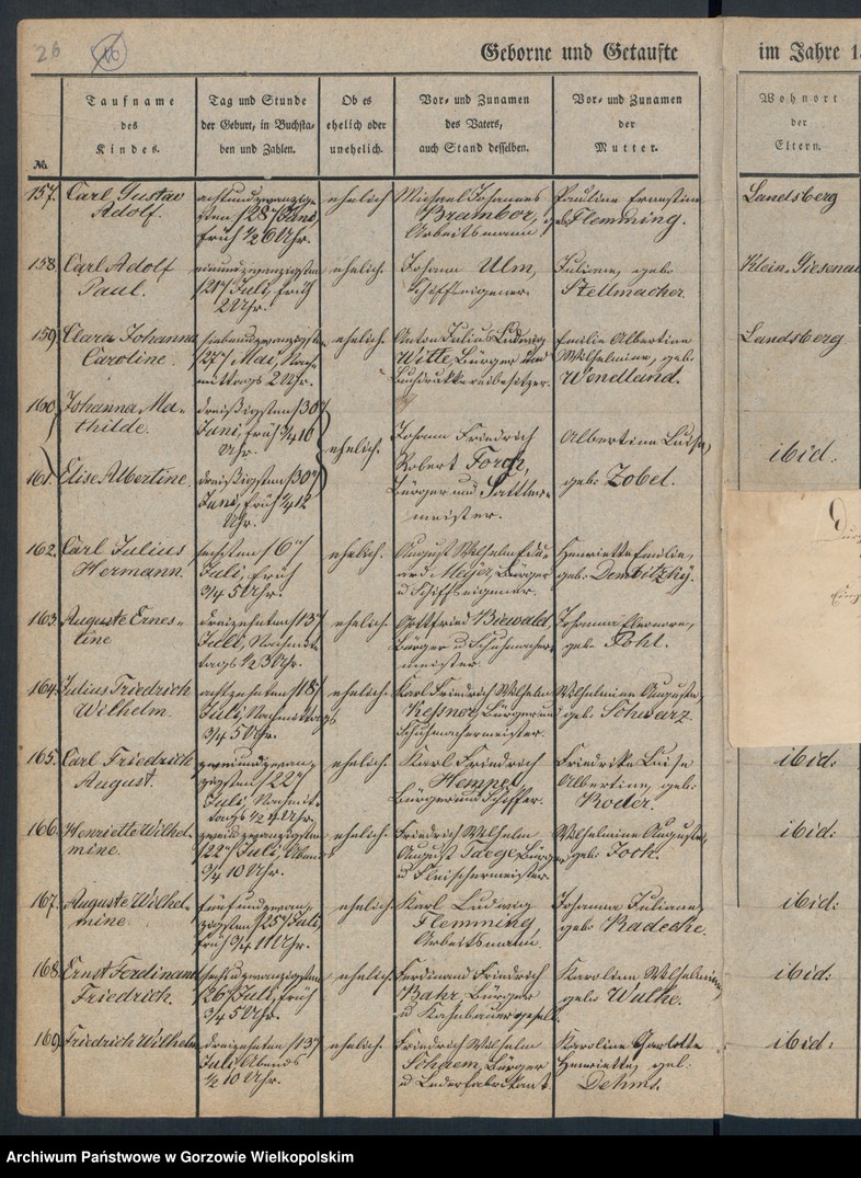 image.from.unit.number "Duplikate der Hauptkirche zu Landsberg an der Warthe (Zawiera księgę chrztów Kościoła Mariackiego (Hauptkirche) z 1848 r. i księgę zgonów Konkordienkirche z 1847 r.)"