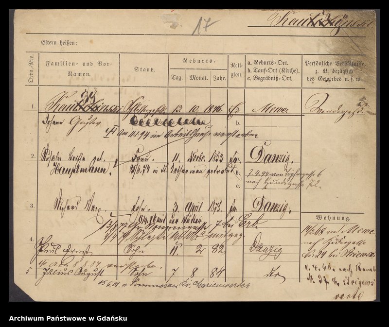 image.from.unit.number "Karty meldunkowe: Katzler - Kaumann"