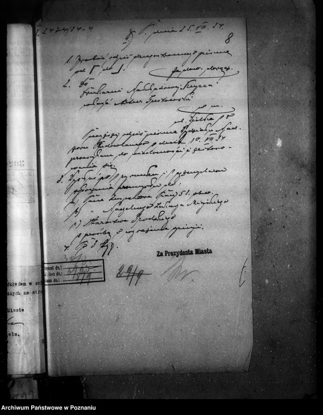 Obraz 12 z jednostki "Zatwierdzenie zakładu przemysłowego /drukarni/ Drukarnia Nakładowa Kupca"