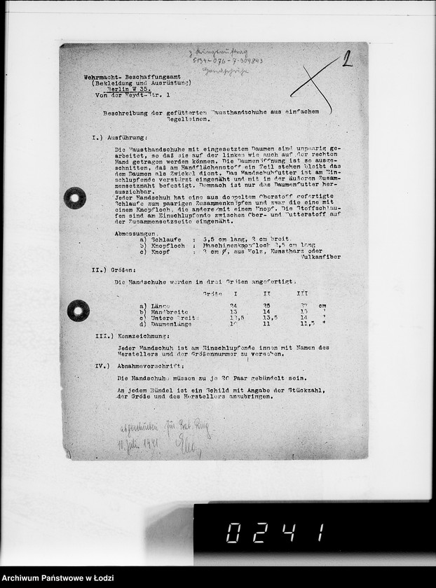 Obraz 6 z jednostki "Kriegsauftrag 5134-076-7-304843. Hadschuhe"