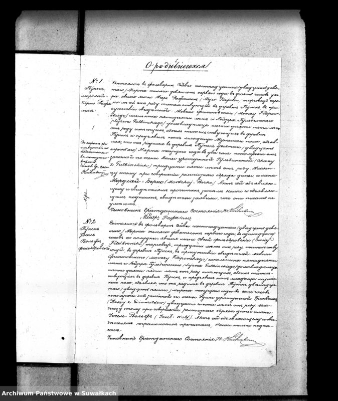 image.from.unit.number "Dublikat Aktov Graždanskago Sostojanija o rodivšichsja, brakosočetavšichsja i umieršich evreev Punskago Božničnago Okruga na 1901 god"