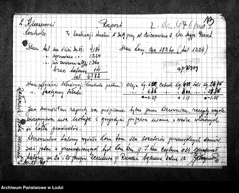Obraz 16 z jednostki "[Kuchnia nr 309, ul. Mickiewicza 2. Kuchnia nr 83, ul. Mickiewicza 8. Działalność kuchni, personel, konsumenci, kontrole]"