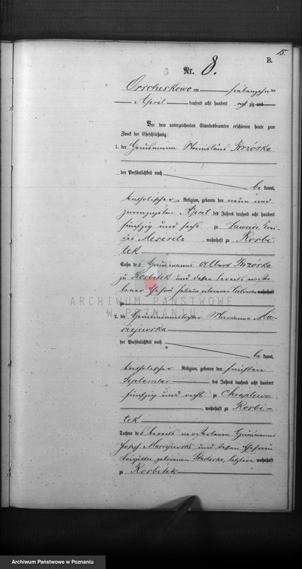 Obraz 18 z jednostki "Księga małżeństw"