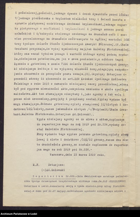 Obraz 15 z jednostki "Przędzanić- Chaim Grosbard- sprzedaż nici farbowanych"