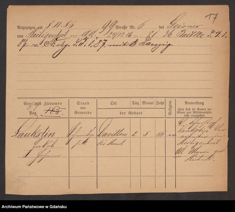 image.from.unit.number "Karty meldunkowe: Laugwitz - Laws"