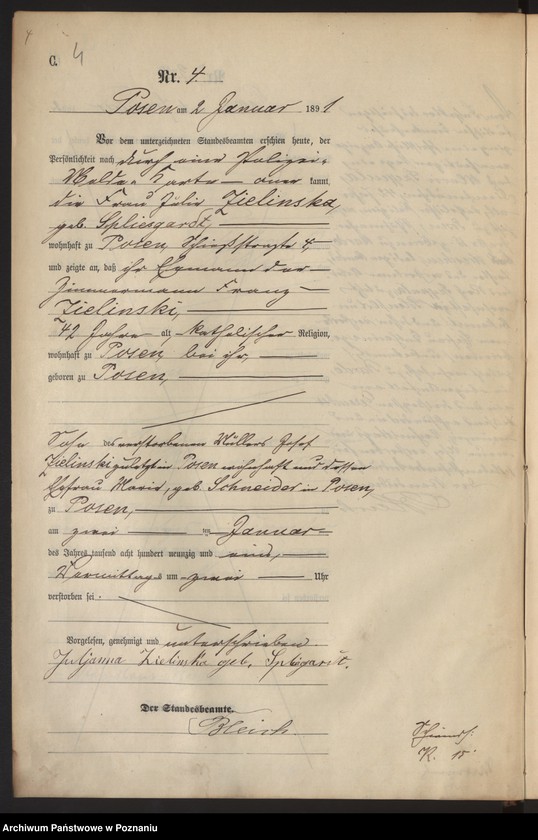 Obraz 7 z jednostki "Księga zgonów t. I"