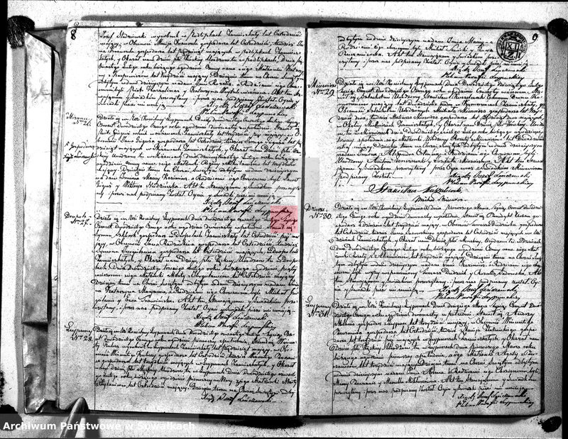 image.from.unit.number "Duplikat Aktów Urodzonych, Zaślibionych i Zmarłych Katolików Parafii Leypunskiey Roku 1828"