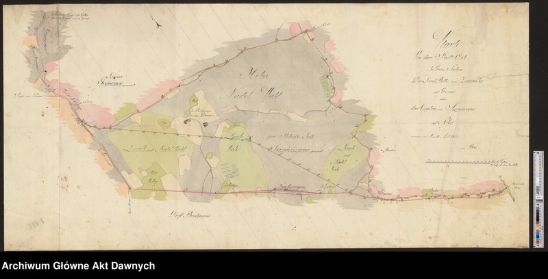 image.from.unit.number "Mapa sporu granicznego między wsiami Gronów i Stolec"