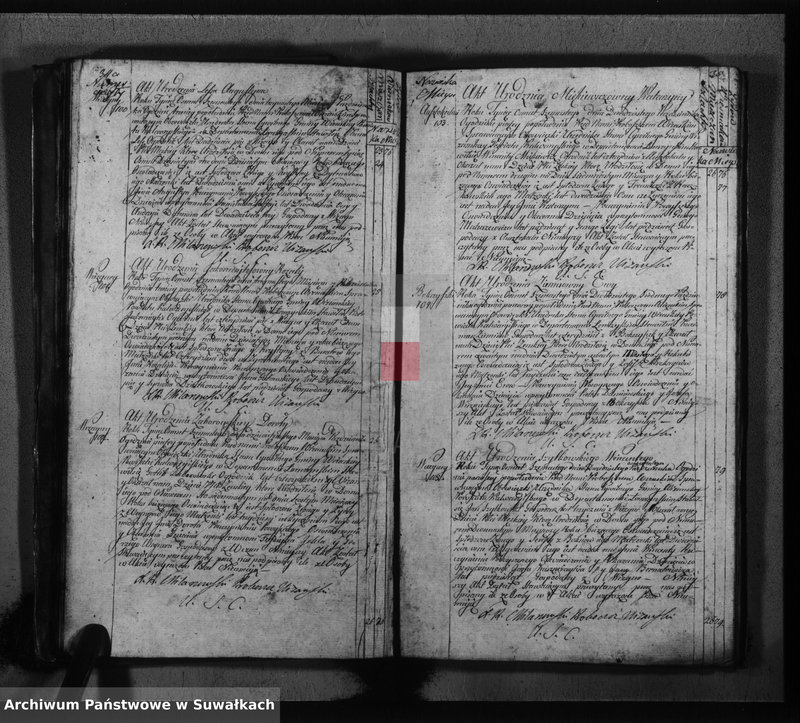 image.from.unit.number "Akta urodzonych gminy wiżańskiey powiatu kalwaryjskiego w departamencie łomżyńskim od dnia 1-go miesiąca stycznia do dnia ostatniego miesiąca grudnia 1816 roku"