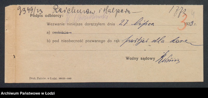 Obraz 6 z jednostki "Reichman i Halpern- farbiarnia"