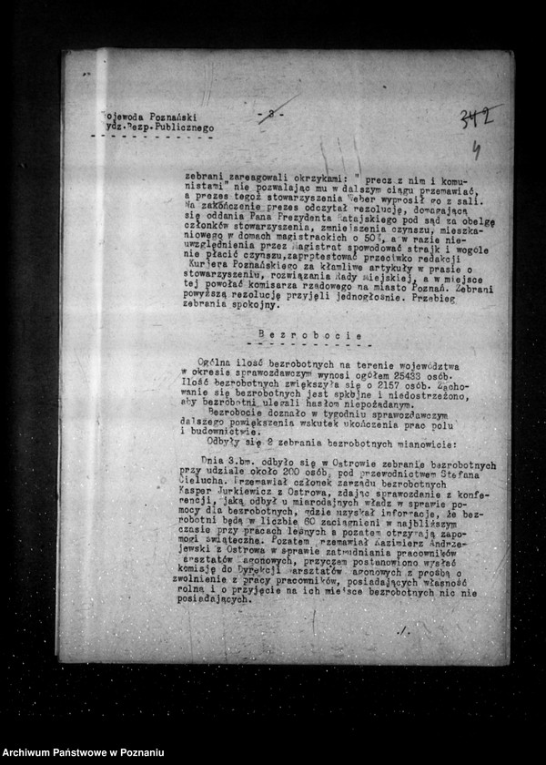 Obraz 7 z jednostki "Sprawozdania sytuacyjne tygodniowe za czas od 5 grudnia 1930 r. do dnia 1 stycznia 1931 r. /nr 58-61/"