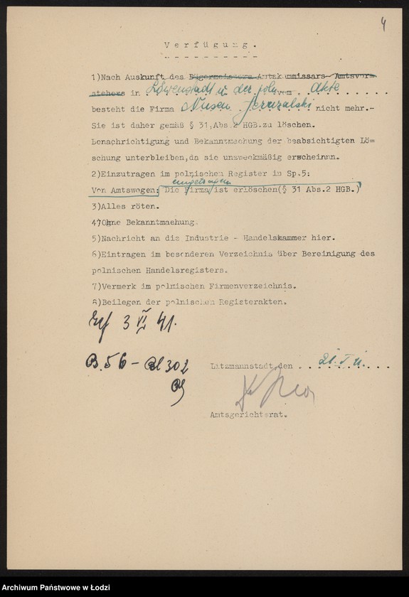 Obraz 6 z jednostki "Nusen Jeruzalski – magazyn gotowych ubrań w Brzezinach"