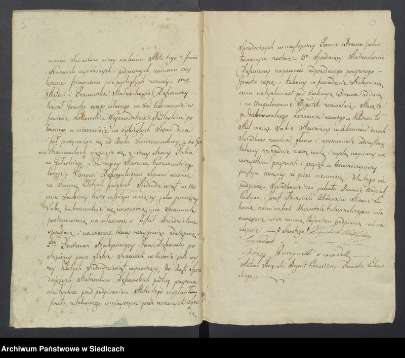 Obraz 5 z jednostki "Akta dobrej woli przez Antoniego Roguskiego Rejenta Powiatu Łukowskiego przyjęte w roku 1837 [akta notarialne od nr 1 do nr 211]"