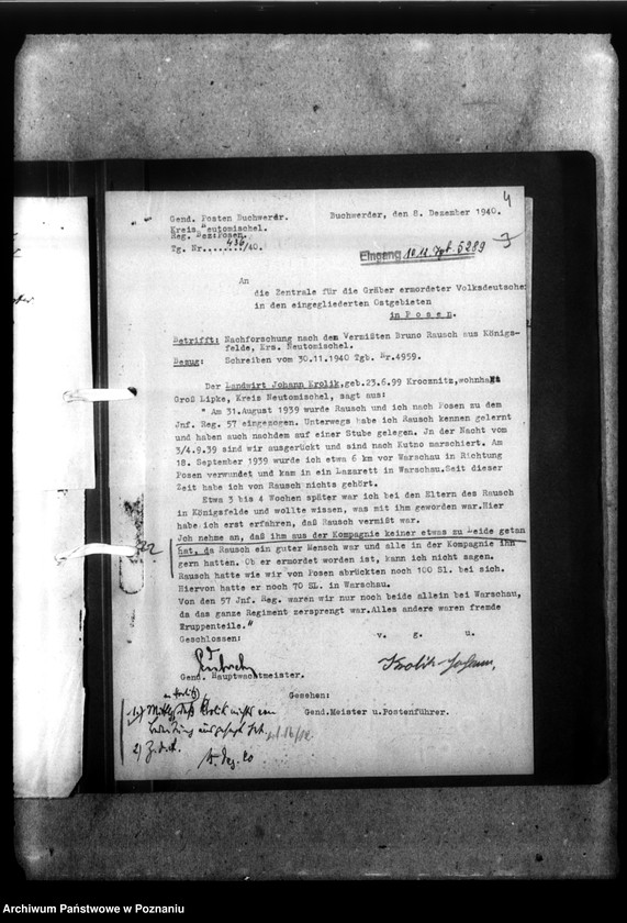 Obraz 9 z jednostki "Bruno Rausch aus Königsfelde, Kreis Neutomischel (Nowy Tomyśl)"