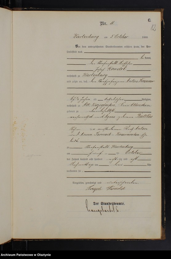 image.from.unit.number "Sterbe-Haupt-Register Nr 1 - 13"