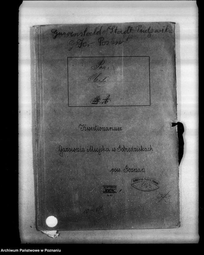 Obraz 4 z jednostki "Kwestionariusz Gazowni Miejskiej w Pobiedziskach powiat poznański"