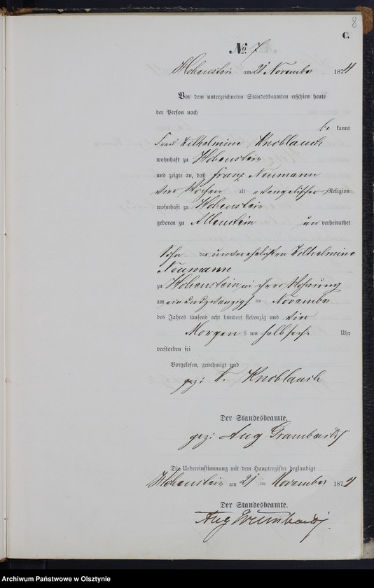 image.from.unit.number "Sterbe-Neben-Register Nr 1 - 13"