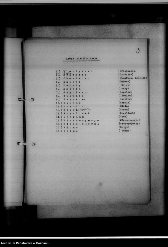 image.from.unit.number "Einziehungsprotokolle [ksiąg kościelnych] Kreis Schrimm [powiat śremski]"