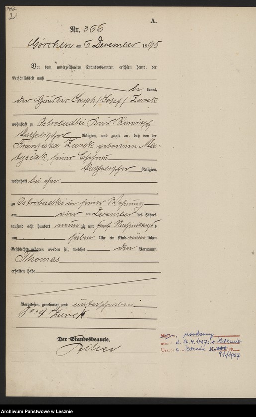 Obraz 5 z jednostki "[Księga urodzeń]"