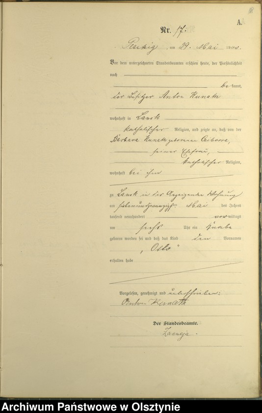 image.from.unit.number "Geburts-Haupt-Register Nr 1 - 41"