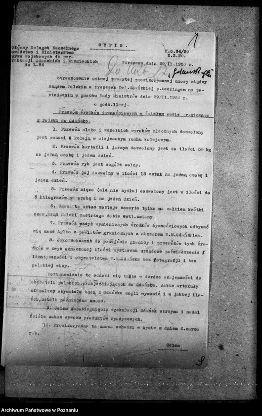 Obraz 5 z jednostki "Sprawy prawne Wolne Miasto Gdańsk [umowy i konwencje]"