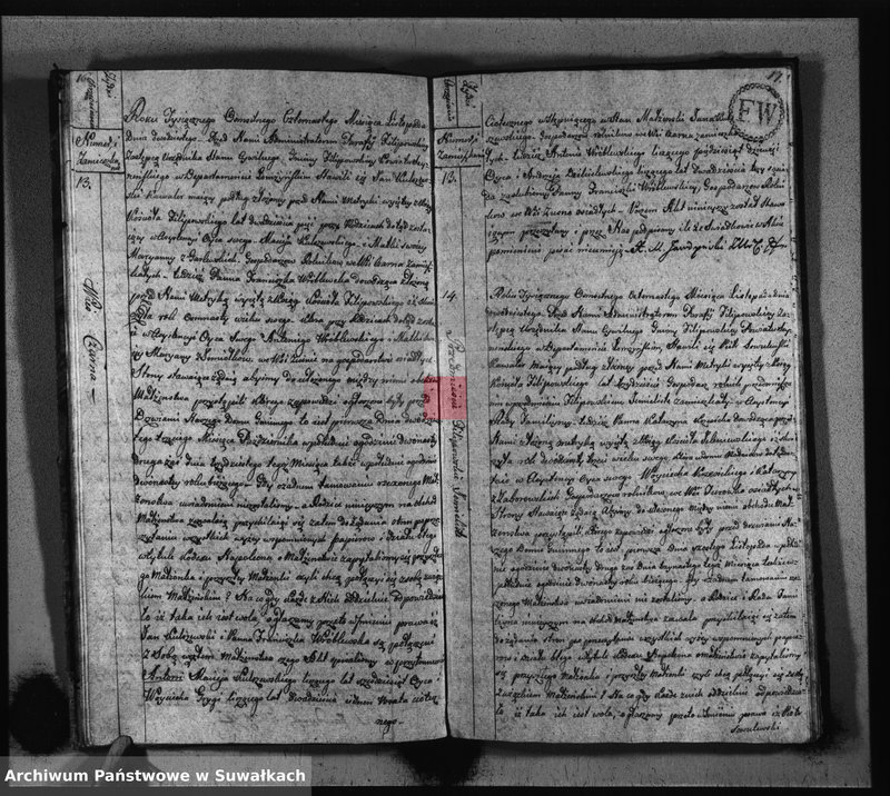 image.from.unit.number "Akta Zaślubionych Gminy Filipowskiey od 1go Stycznia 1814 R-u"