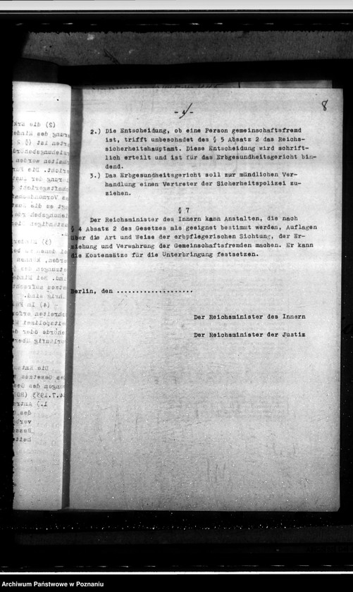 Obraz 12 z jednostki "Gesetz über die Bahandlung der Gemeinschaftsfremden"