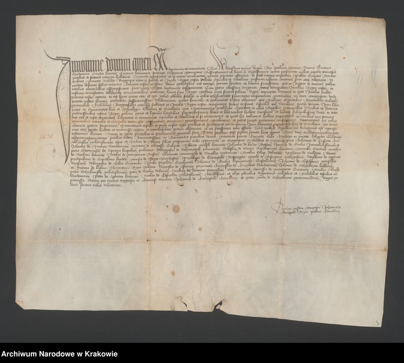 Obraz 13 z kolekcji "Dokumenty i pieczęcie Władysława III Jagiellończyka (1424‒1444) zwanego Warneńczykiem, króla Polski i Węgier111"