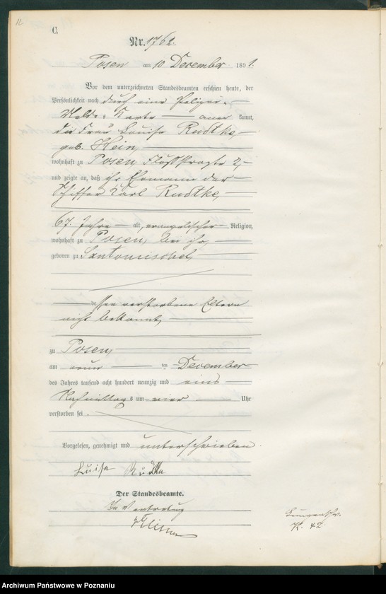 Obraz 15 z jednostki "Księga zgonów t. V"