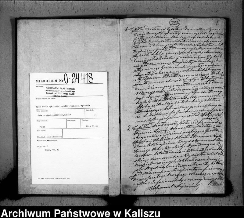 image.from.unit.number "Księga duplikat urodzonych, małżeństw i zejścia"
