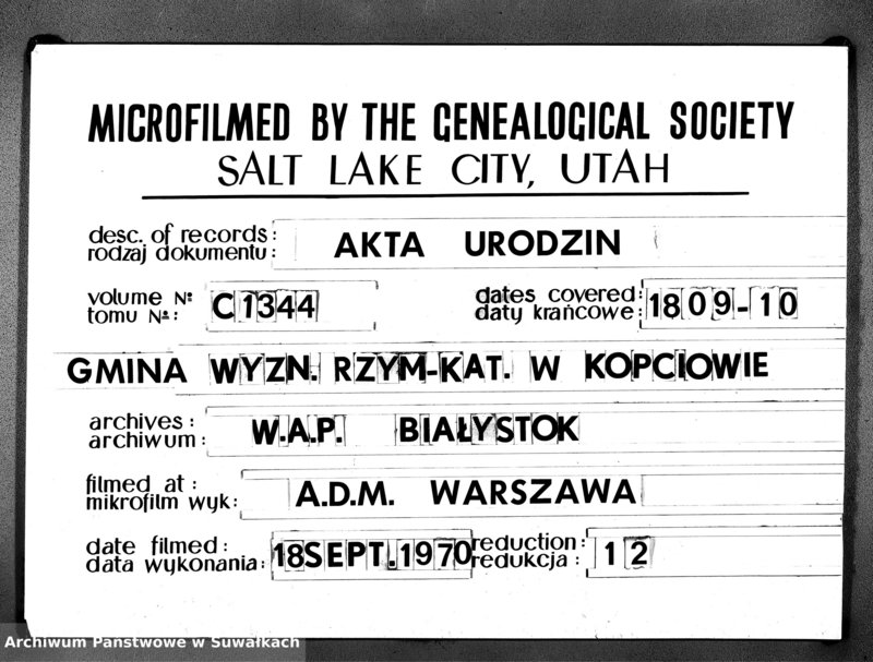 image.from.team "Akta stanu cywilnego parafii rzymskokatolickiej w Kopciowie"