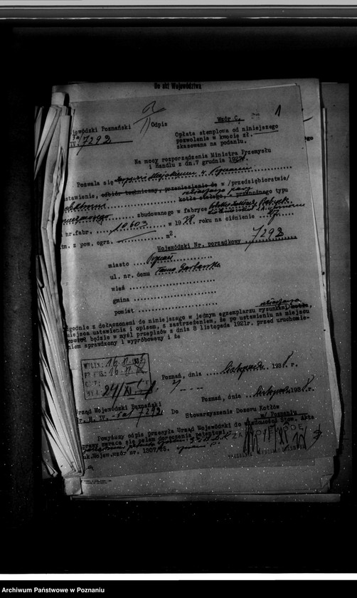 Obraz 5 z jednostki "Elektrownia Poznań Tama Garbarska nr woj. 7292"