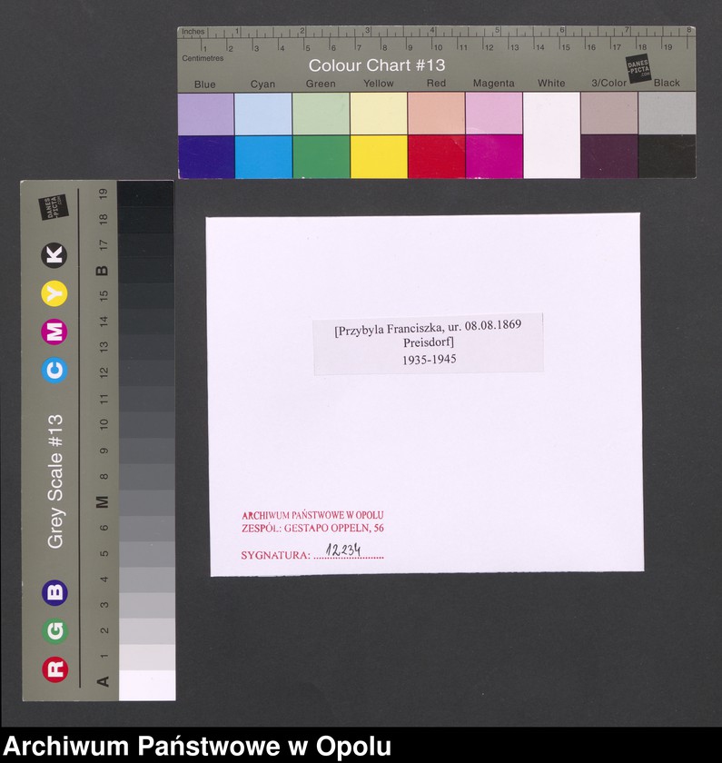 Obraz 2 z jednostki "[Przybyla Franciszka, ur. 08.08.1869 Preisdorf]"