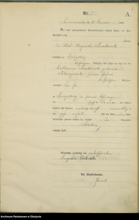 image.from.unit.number "Geburts-Haupt-Register Nr 1 - 78"
