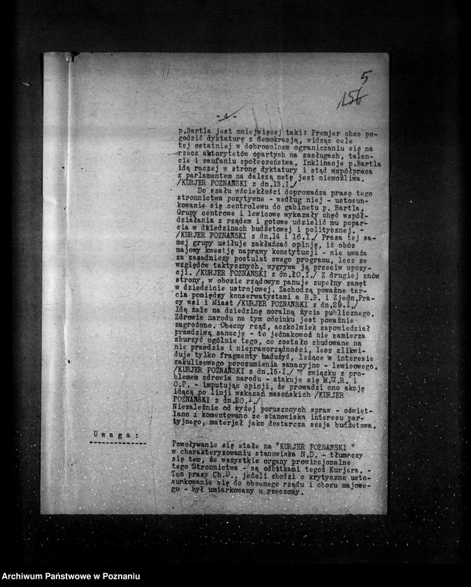 Obraz 9 z jednostki "Sprawozdania sytuacyjne miesięczne z życia społeczno-politycznego za miesiące styczeń, luty, marzec 1930 r."