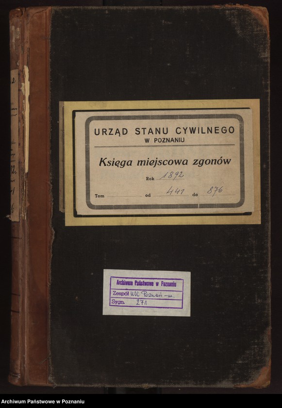 Obraz 2 z jednostki "Księga zgonów t. II"
