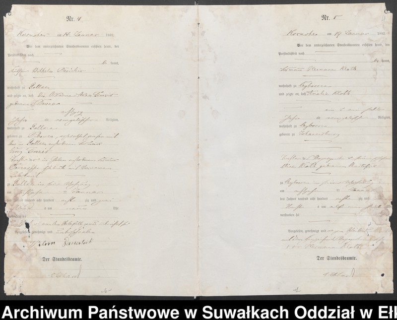 image.from.unit.number "Sterbe-Haupt-Register des Königlich Preussischen Standes-Amtes Belzonzen Kreis Johannisburg"
