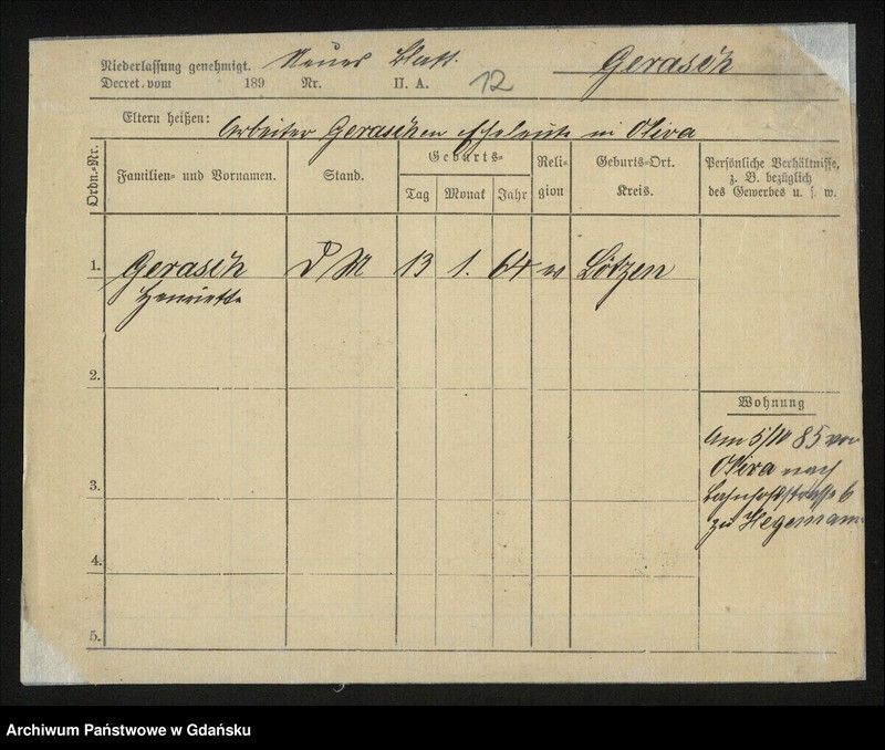 image.from.unit.number "Karty meldunkowe: Gerade - Gerguss"