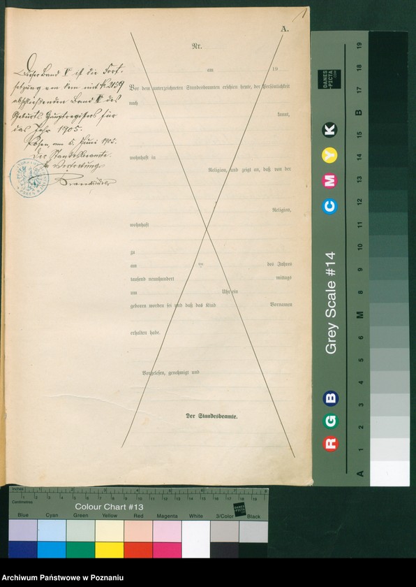 Obraz 3 z jednostki "Księga miejscowa urodzeń tom V"