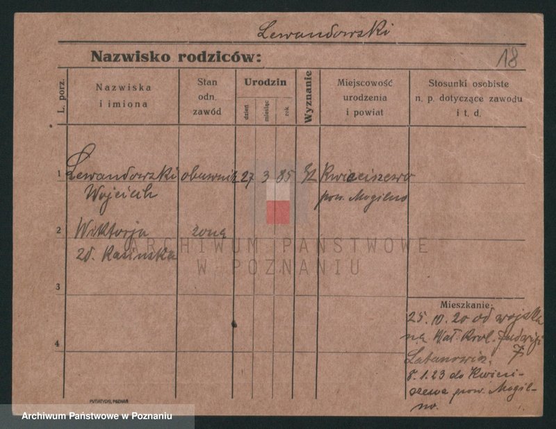 Obraz 18 z jednostki "Lewandowski (żonaci i wdowy)"