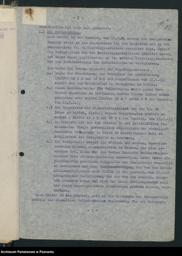 Obraz 18 z jednostki "[Zarządzenia dot. Wysiedlania ludności polskiej]"