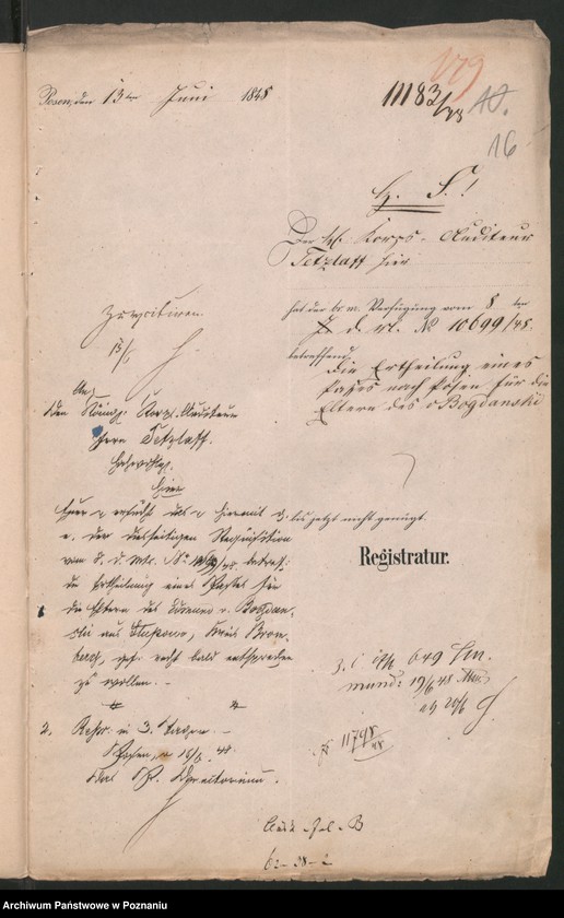 Obraz 19 z jednostki "A. betr. den Rentier Caesar von Bogdanski"