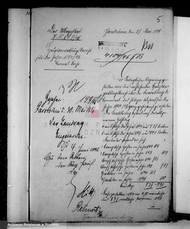 Obraz 9 z jednostki "Die Verwaltung der Stadt Jaratschewo /Jaraczewo/ kreis Jarotschin"