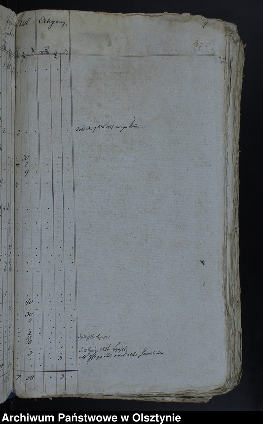 image.from.unit.number "Jahr Rechnung aller Einnahme und Ausgabe der Jäskendorffschen Kirche"